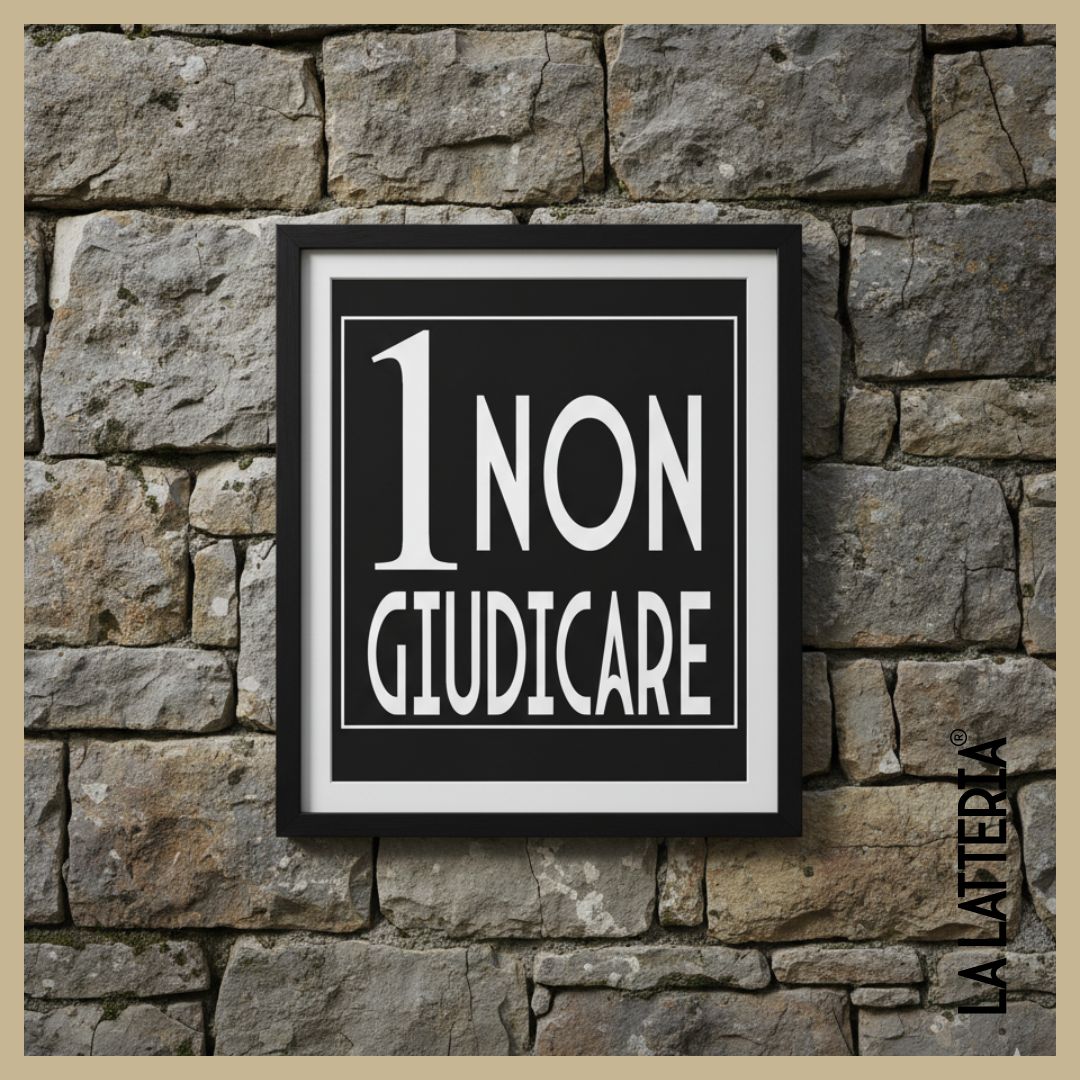 1 Non giudicare