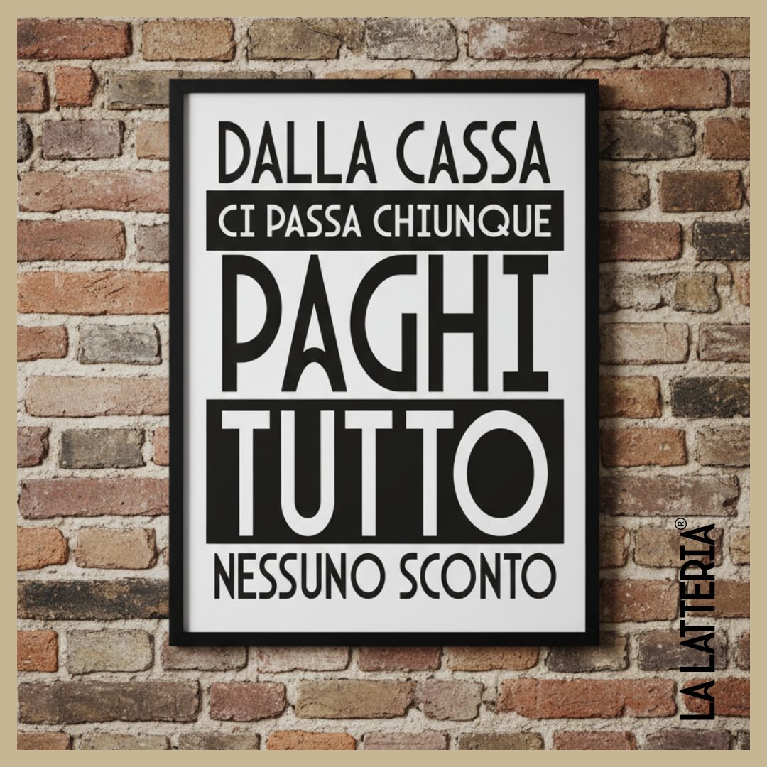 Dalla cassa ci passa chiunque