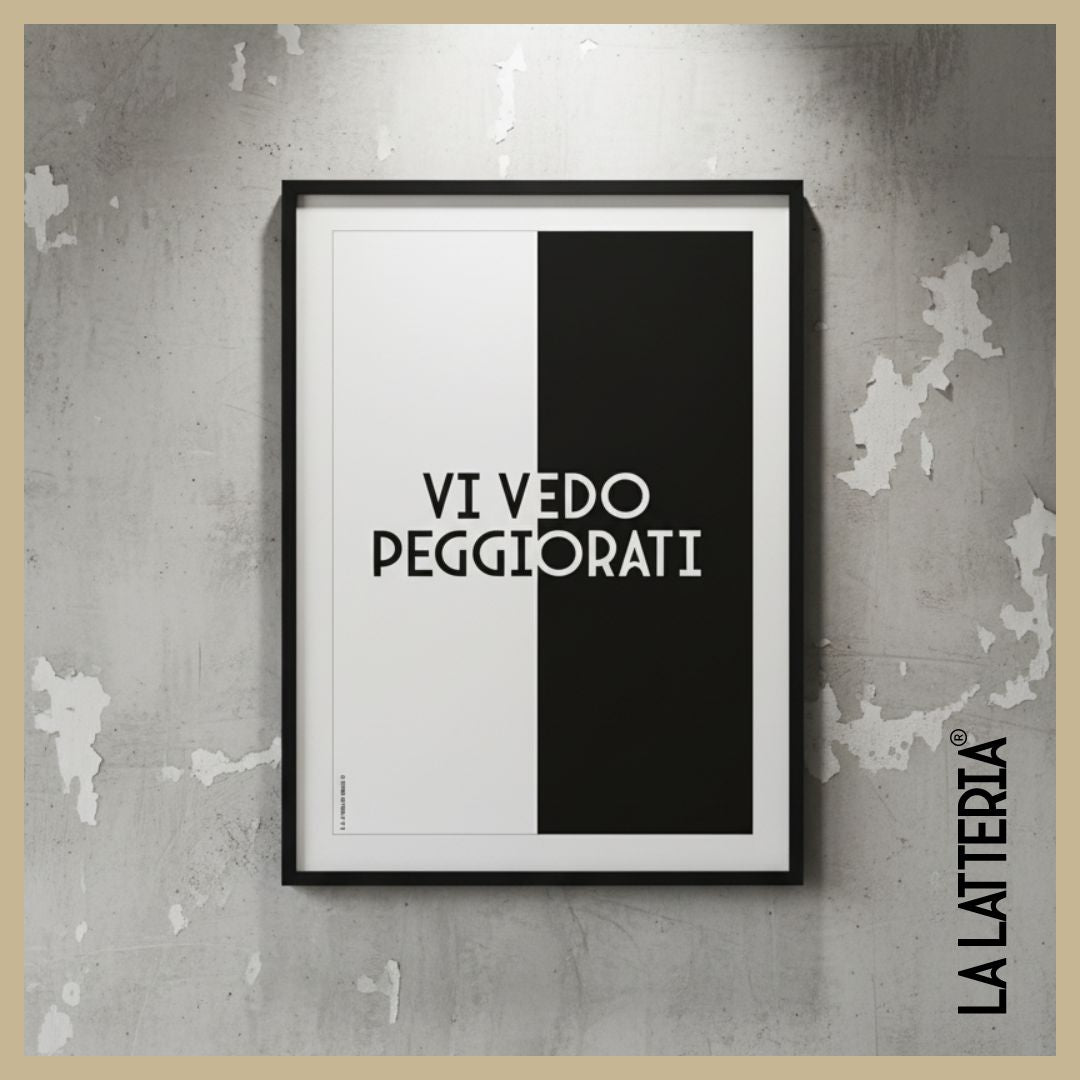 Vi vedo peggiorati