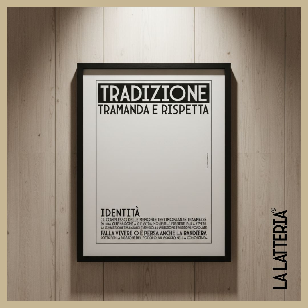 Tradizione: tramanda e rispetta